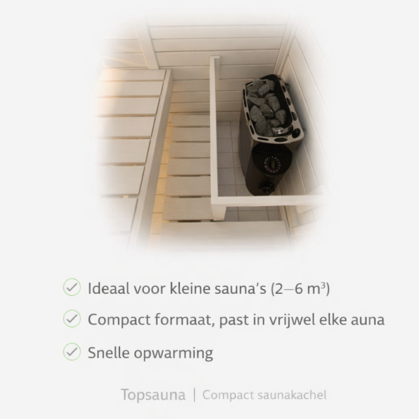 Sawo Mini Saunakachel 230V | Ingebouwde besturing - Afbeelding 3