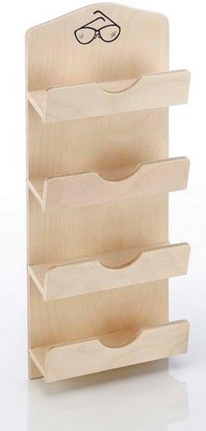 4 brillen houder: 17 x 42 x 6,5 cm