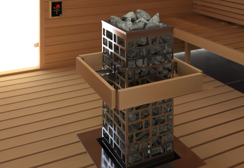 Sawo Cubos saunakachel Ni2 | Geïntegreerde besturing (Saunova)