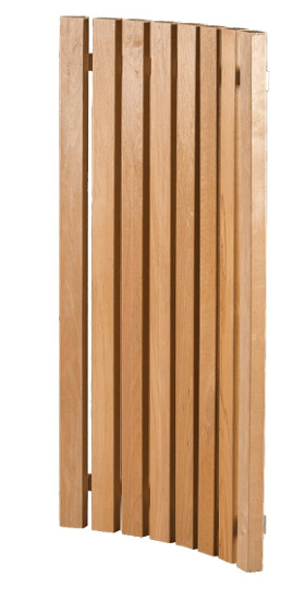 Saunabank - Elzen hoekrugleuning (Prefab)