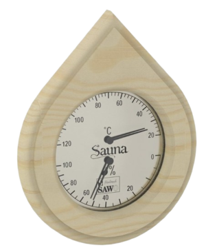 Sauna thermometer druppelvorm – Fichte