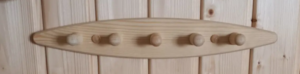 Sauna houten kapstok