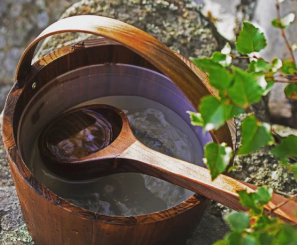 Sauna emmer, lepel - Afbeelding 2