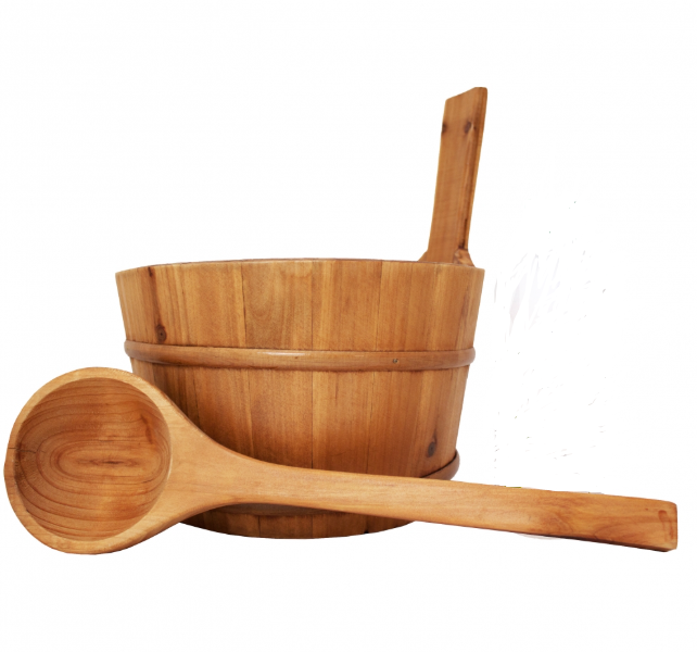 Sauna emmer met lepel