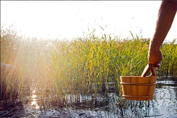 Sauna emmer met lepel - Afbeelding 3