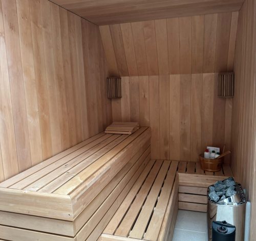 Zelfbouw sauna banken