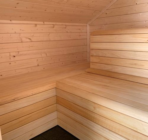 Zelfbouw sauna banken