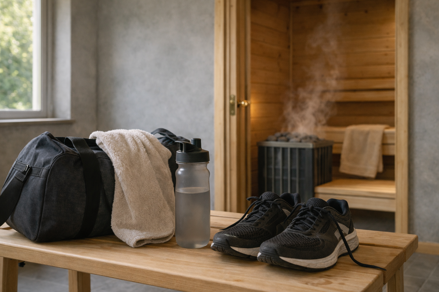 Sauna na het sporten