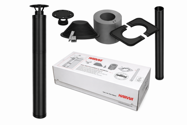 Harvia afvoerpijpset WHP1500M  zwart - Afbeelding 3