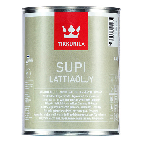 Tikkurila Supi Vloerolie Grijs 0,9 liter