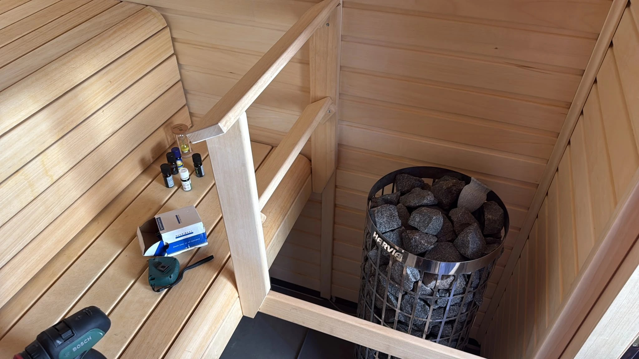 Buitensauna in de tuin