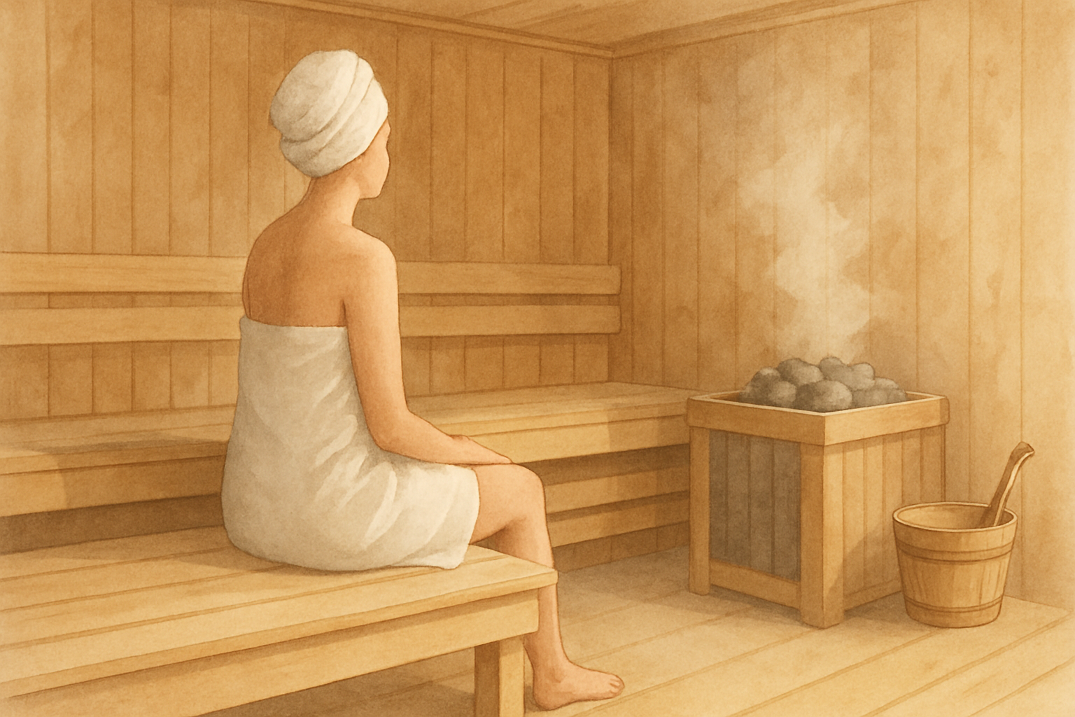 Eerste keer sauna zonder badkleding